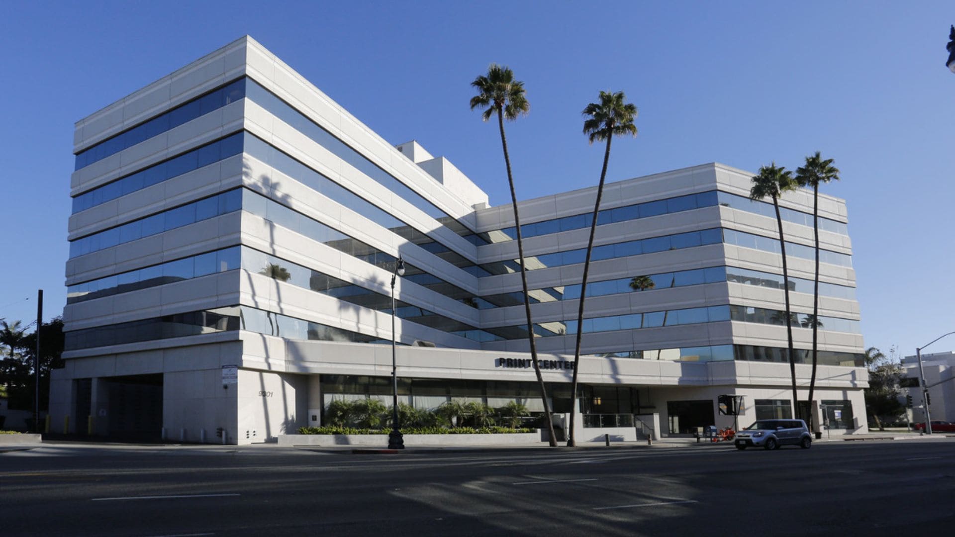 Commercial building at 9301 Wilshire Blvd., leased by Amesia