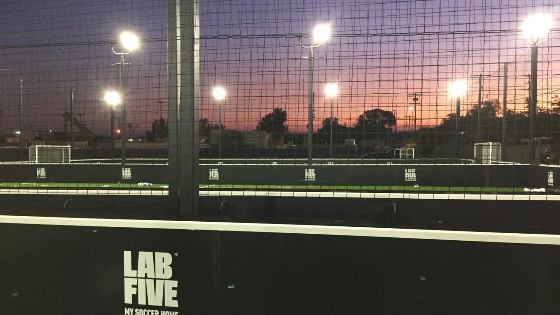 Industrial property at 9740 Telfair St., leased by Labfive Soccer Center